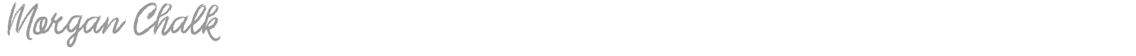 Morgan Chalk font preview